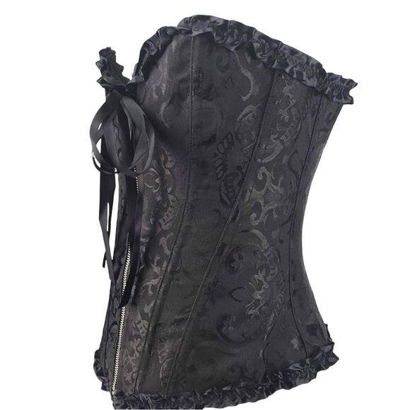 Black corset with lace up front and back. New - Picture 7 of 12